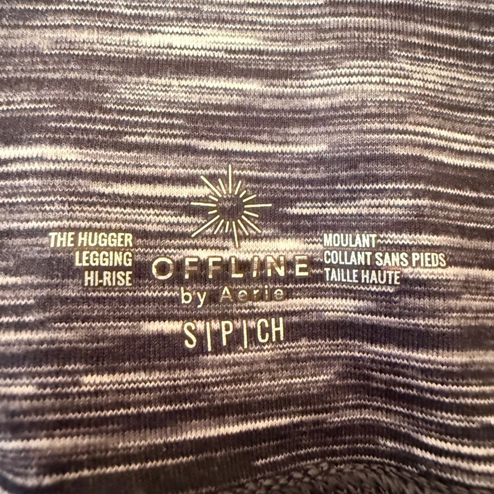 Offline by Aerie The Hugger Leggings Women Small Grey Space Dye High Rise Active - Picture 2 of 7